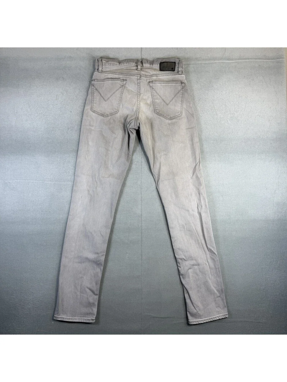 John Varvatos Bowery Jeans Mens 28 Gray Light Wash Slim Straight Denim Star USA